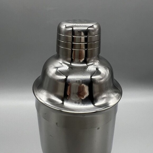 24 Oz Cocktail Shaker Jigger Strainer Stainless Steel 4 Pc Set Cresimo - Picture 3 of 6